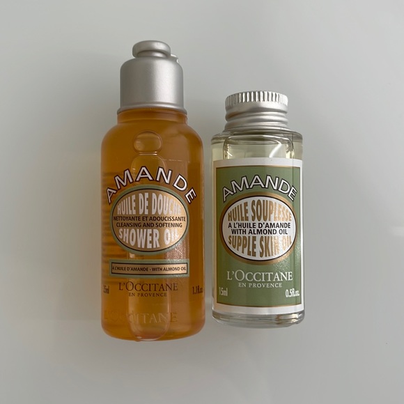 L'OCCITANE Bath & Body Loccitane Set Of 2 Amande Shower Oil And